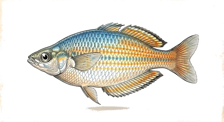 Sentani Rainbowfish (Chilatherina sentaniensis) illustration