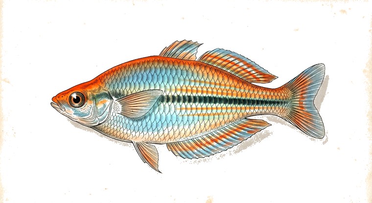 Corona Rainbowfish (Melanotaenia corona) illustration