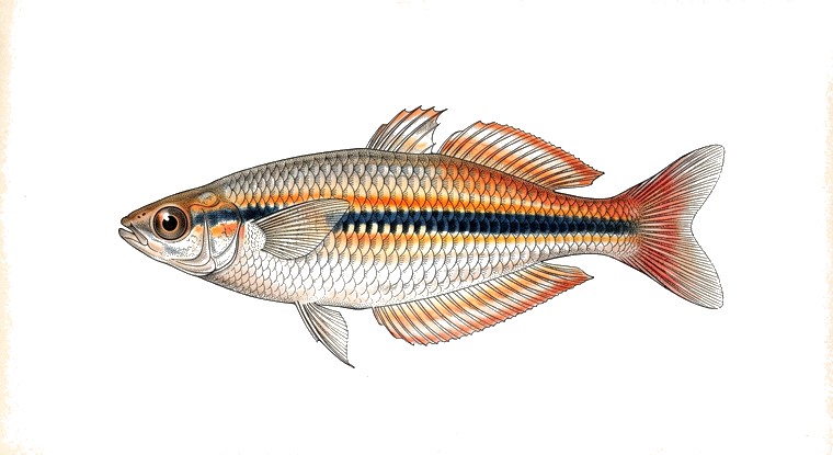 Western Rainbowfish (Melanotaenia australis) illustration