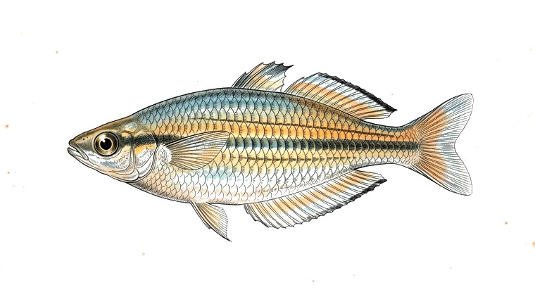 Mountain Rainbowfish (Melanotaenia monticola) illustration