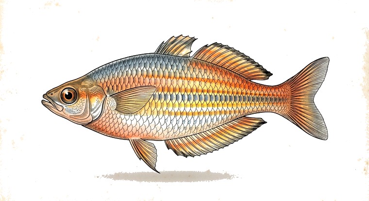 Parkinsoni Rainbowfish (Melanotaenia parkinsoni) illustration