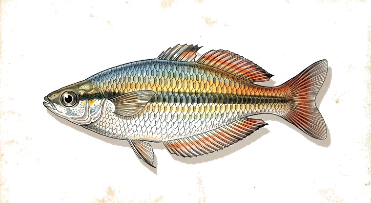 Splendid Rainbowfish (Melanotaenia splendida) illustration