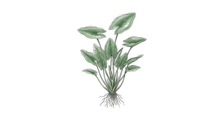 Japanese Spatterdock (Nuphar japonica) illustration