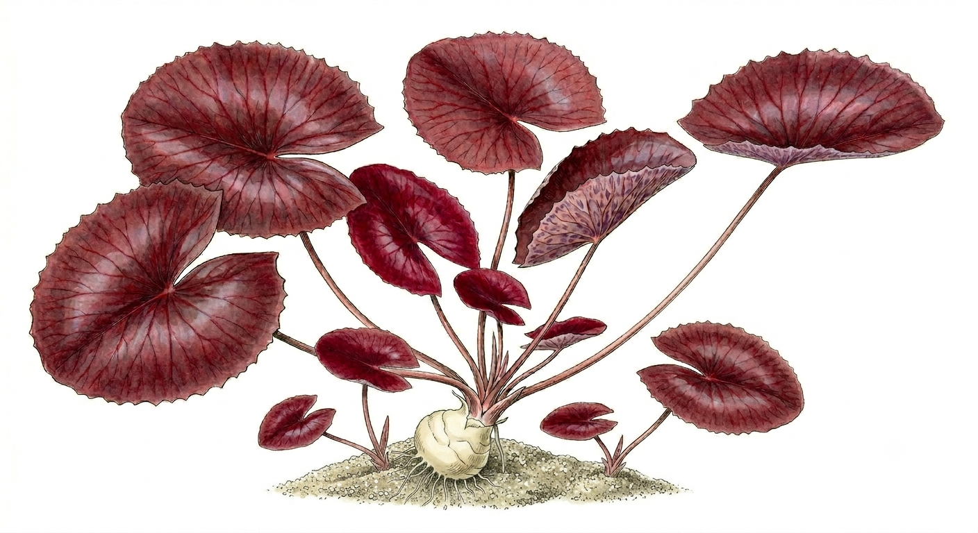 Bacopa monnieri (Bacopa monnieri) illustration