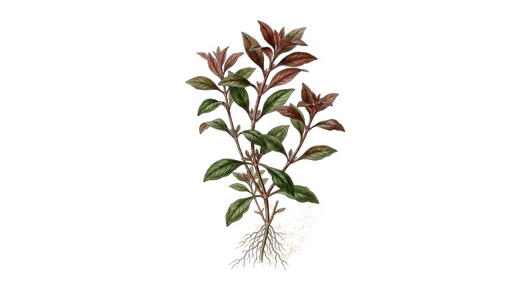 Ludwigia natans (Ludwigia natans) illustration
