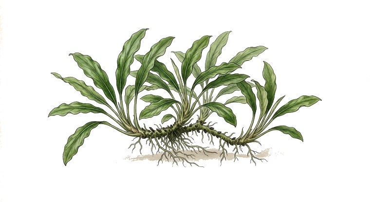 Bucephalandra 'Catherinae' (Bucephalandra sp. 'Catherinae') illustration