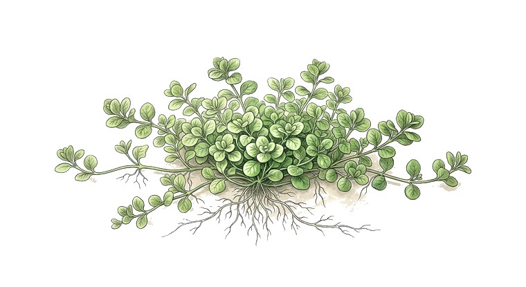 Micranthemum sp. Belem (Micranthemum sp. 'Belem') illustration