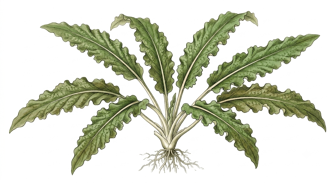 Cryptocoryne undulata (Cryptocoryne undulata) illustration