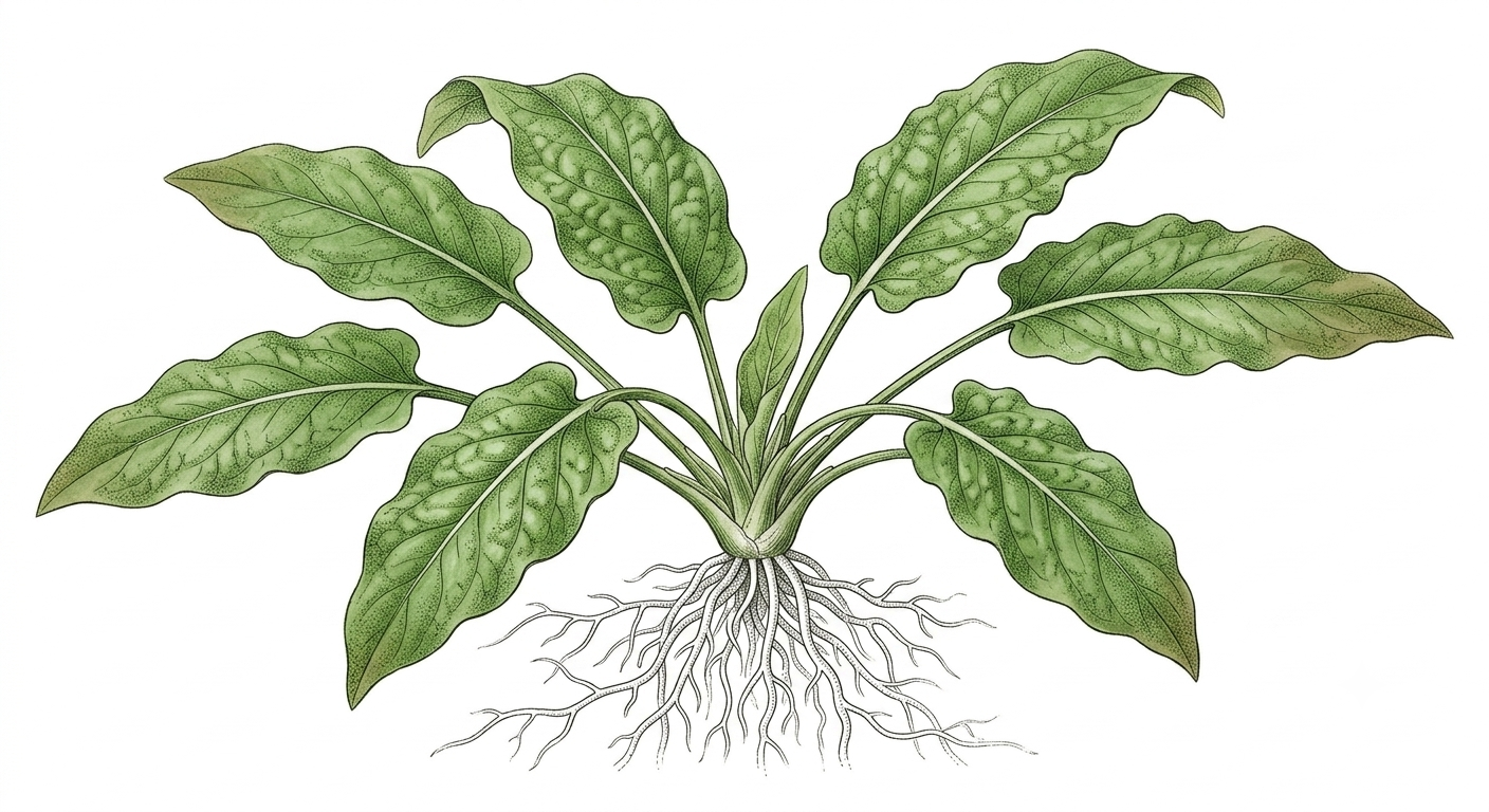 Cryptocoryne wendtii Green (Cryptocoryne wendtii) illustration