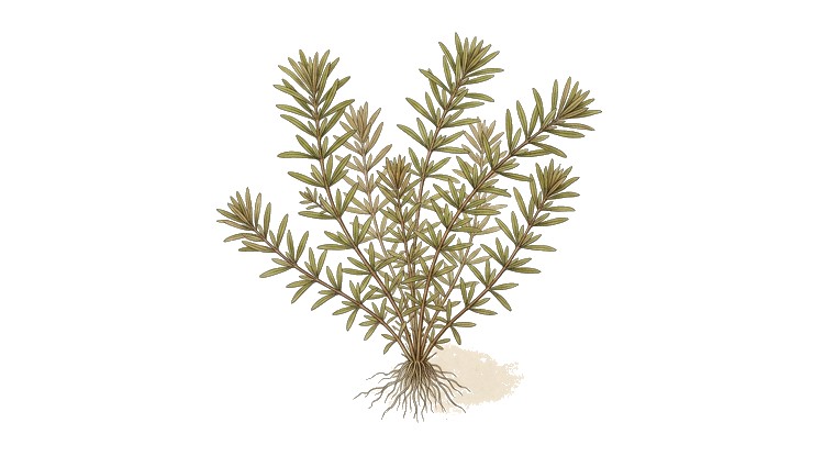Water Hedge (Didiplis diandra) illustration