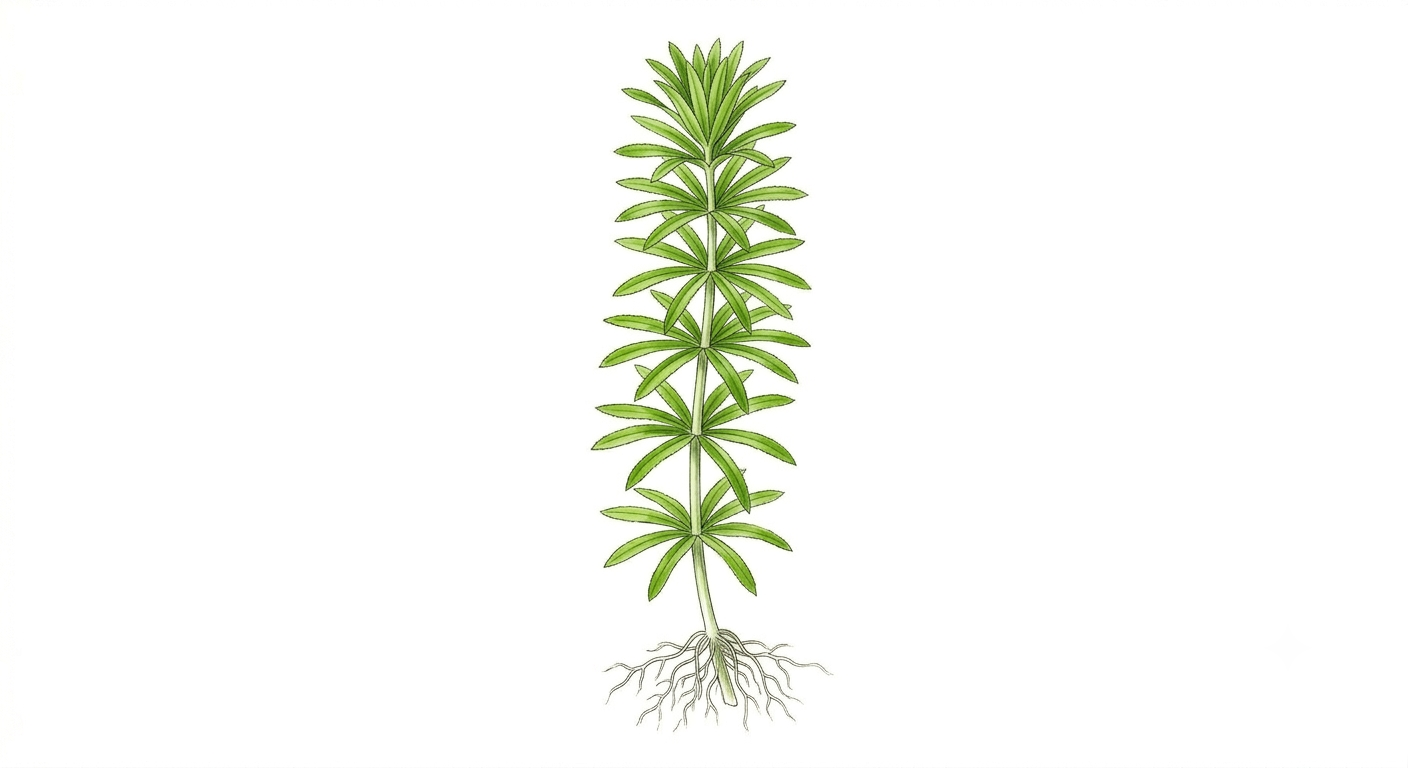 Amazon Sword (Echinodorus grisebachii 'Bleheri') illustration