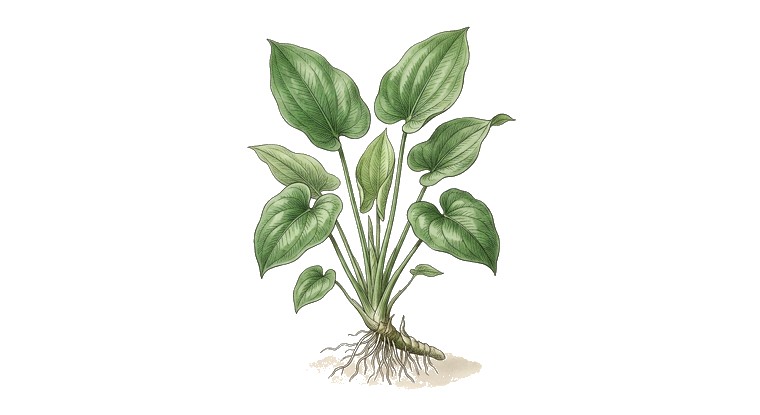 Radican Sword (Echinodorus cordifolius) illustration