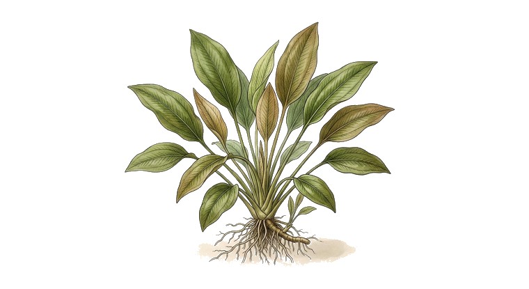 Echinodorus 'Reni' (Echinodorus 'Reni') illustration