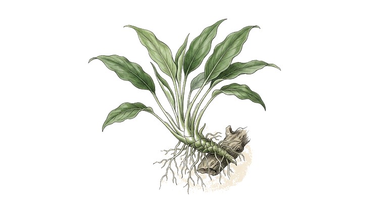 Schimatoglottis (Schismatoglottis prietoi) illustration