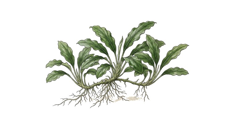 Bucephalandra pygmaea (Bucephalandra pygmaea) illustration
