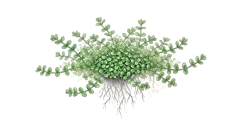 HC Cuba (foreground use) (Hemianthus callitrichoides 'Cuba') illustration