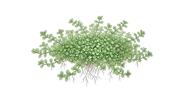 Dwarf Baby Tears (HC Cuba) (Hemianthus callitrichoides 'Cuba') illustration