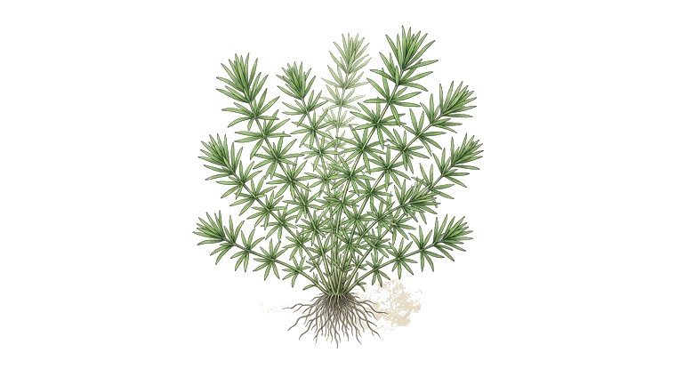 Stargrass (Heteranthera zosterifolia) illustration