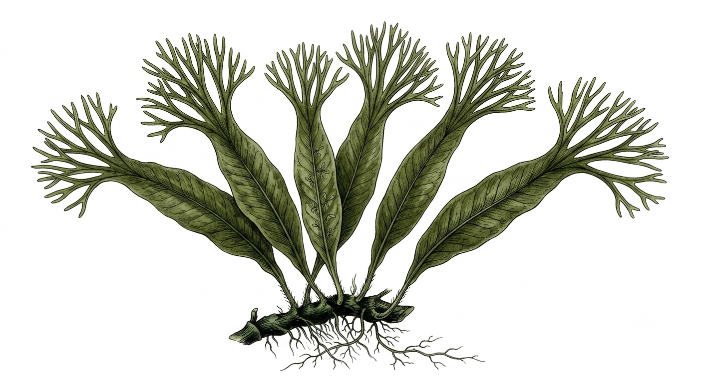 Java Fern 'Windelov' (Microsorum pteropus 'Windelov') illustration