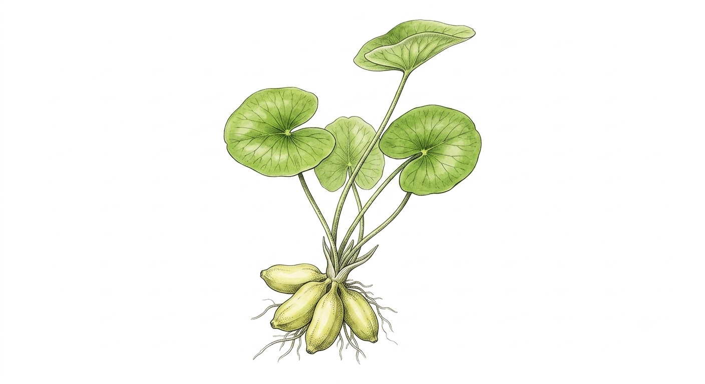 Banana Plant (Nymphoides aquatica) illustration