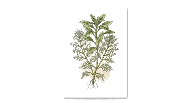 Mermaid Weed (Proserpinaca palustris) illustration