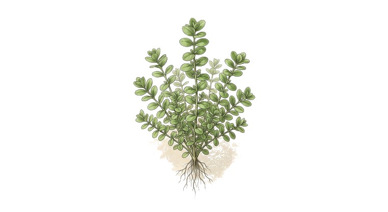Rotala 'Bonsai' (Rotala rotundifolia 'Bonsai') illustration
