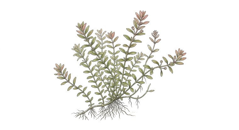 Rotala 'Ceylon' (Rotala rotundifolia 'Ceylon') illustration