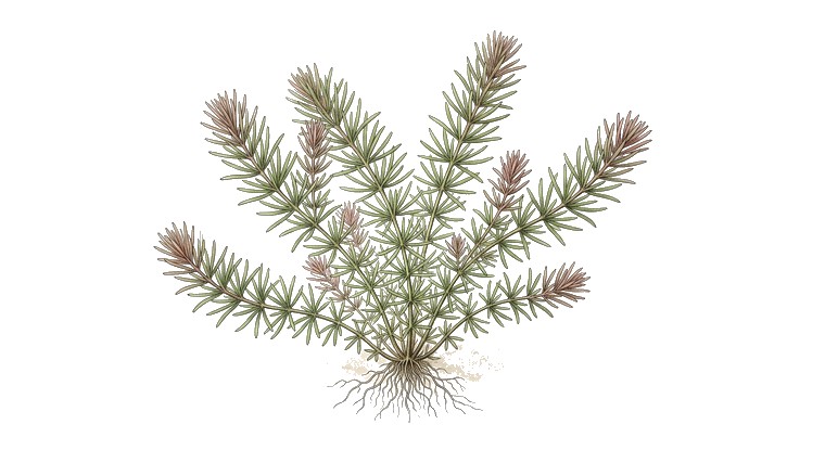 Rotala 'Fujian' (Rotala wallichii 'Fujian') illustration