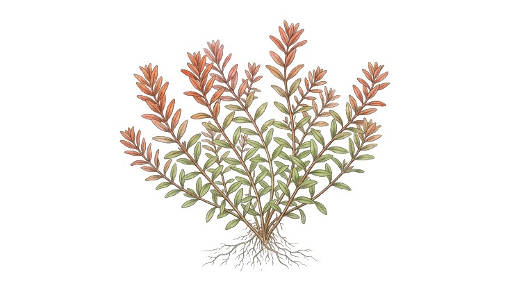 Rotala 'H'ra' (Rotala rotundifolia 'H'ra') illustration
