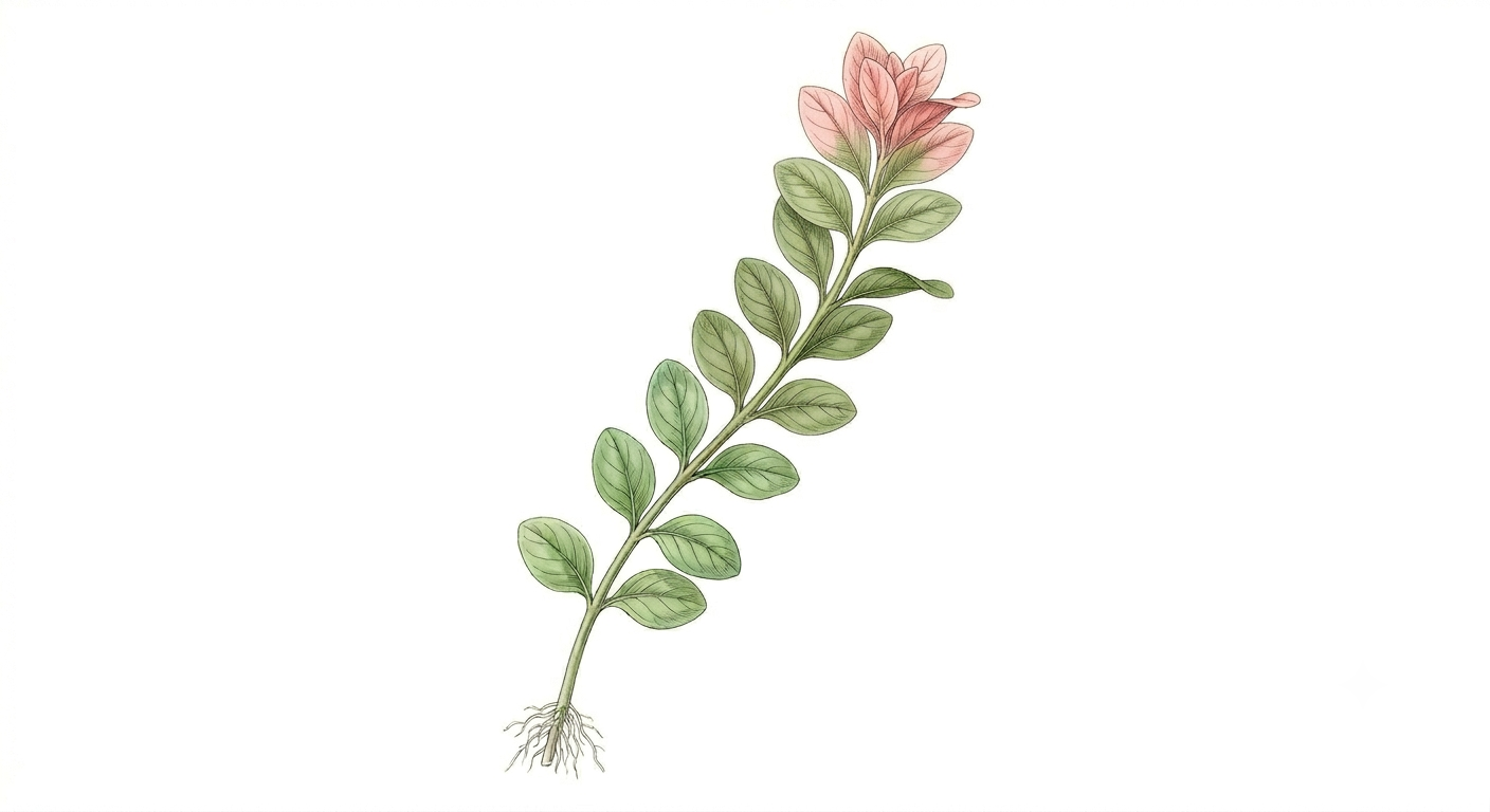 Rotala rotundifolia (Rotala rotundifolia) illustration