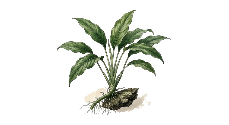 Schismatoglottis prietoi (Schismatoglottis prietoi) illustration