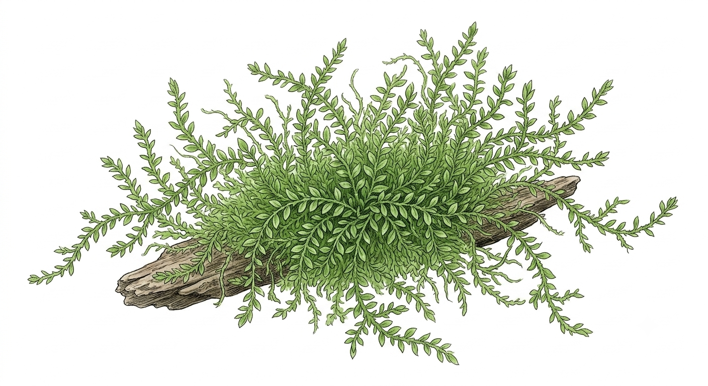 Java Moss (Taxiphyllum barbieri) illustration