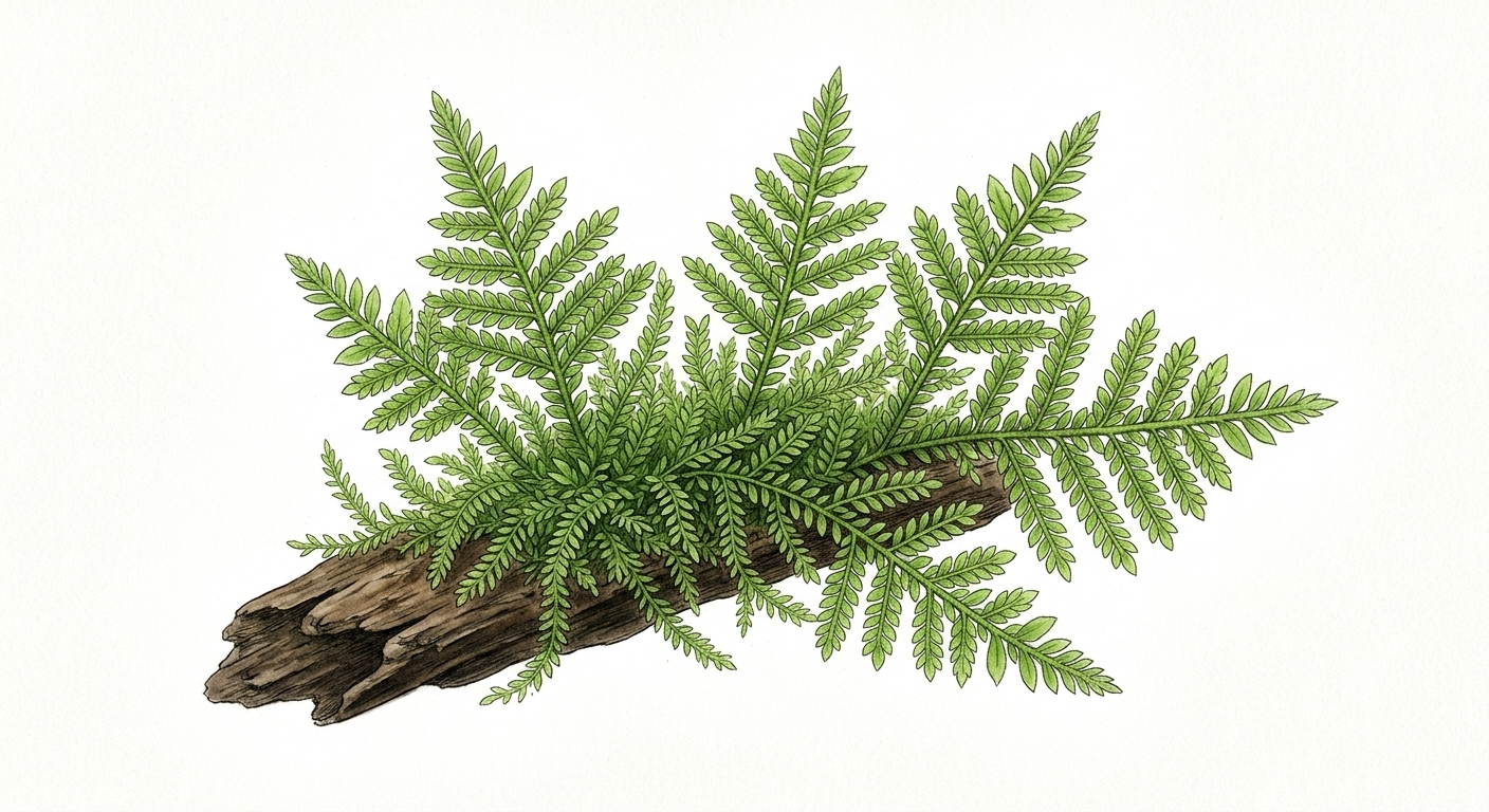 Christmas Moss (Vesicularia montagnei) illustration